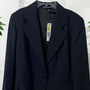 Ellen Tracy Black Blazer Classic Suit Jacket